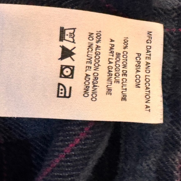Patagonia Organic Cotton Flannel Shirt Womens Size 8 Plaid Well Worn Button Up - Picture 8 of 8